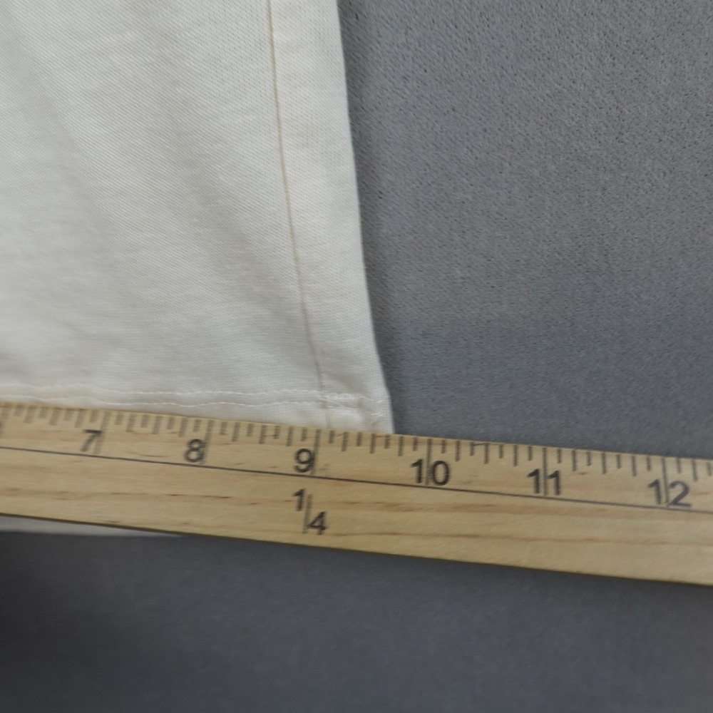 NWT ZARA Pants Flare Pull On High Rise Wide Leg Girls 9/10 Ivory Elastic Waist - Picture 6 of 8